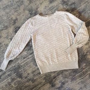 LOFT Ballon-Sleeve Bobble Sweater